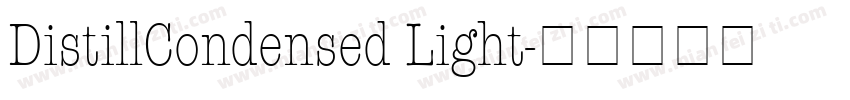 DistillCondensed Light字体转换
